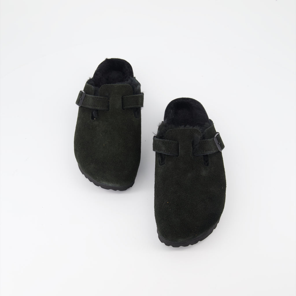 Chaussures ouvertes Mules Boston Birkenstock Noir Femme