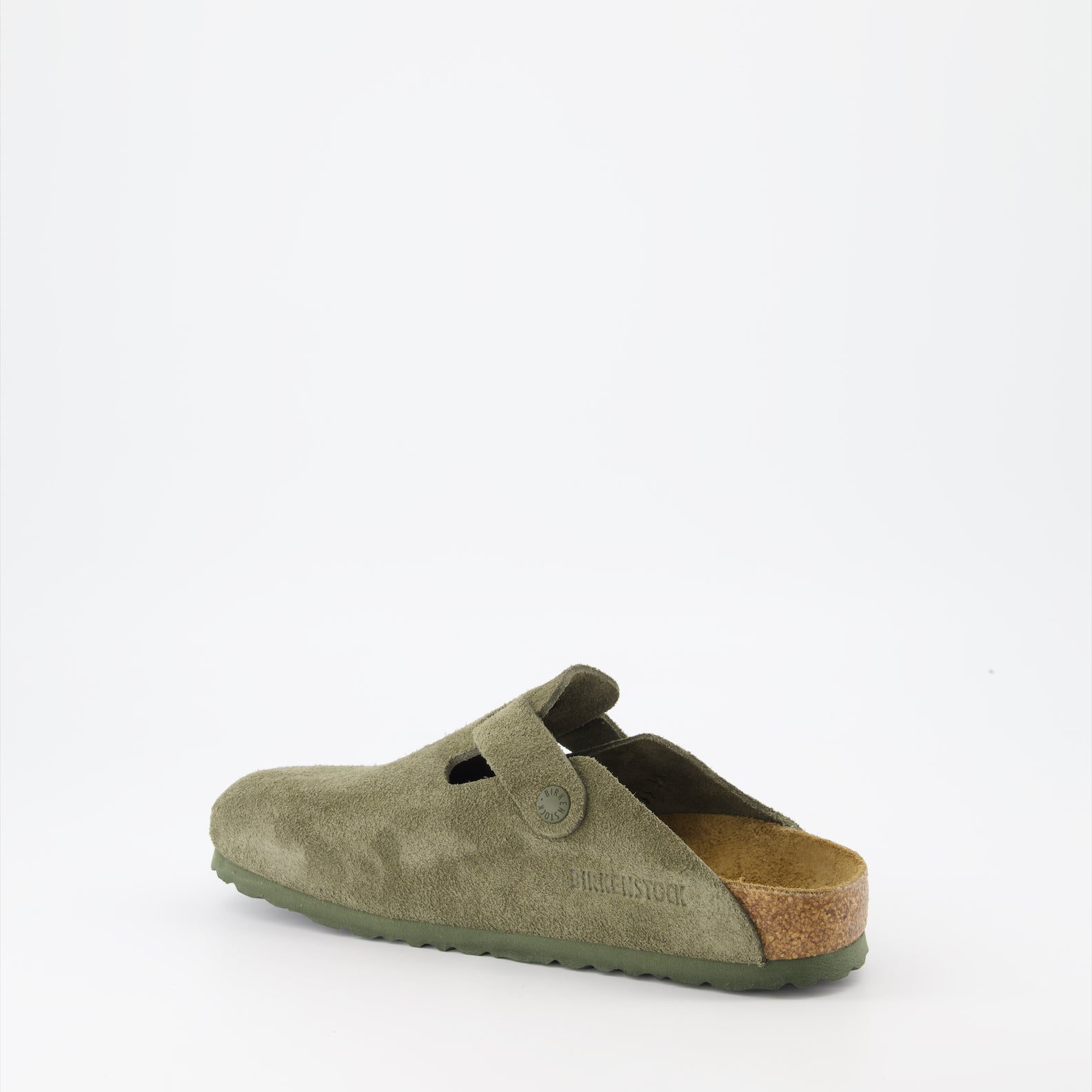 Imagen de las Mules Boston de la marca Birkenstock para Mujer - Temporada Otoño-Invierno 2025 - Vista tres cuartos trasera derecha