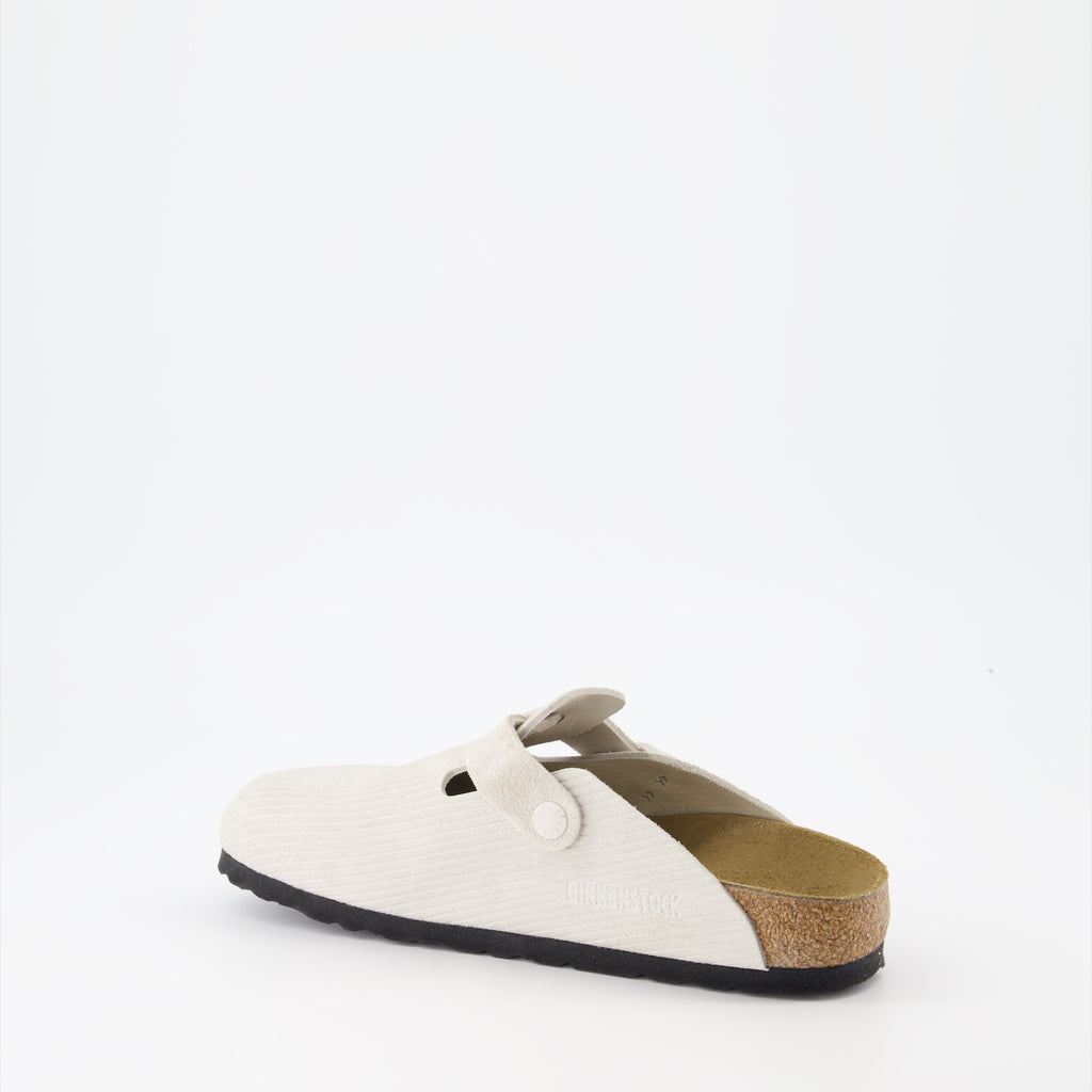 Chaussures ouvertes Mules Boston Birkenstock Beige Femme