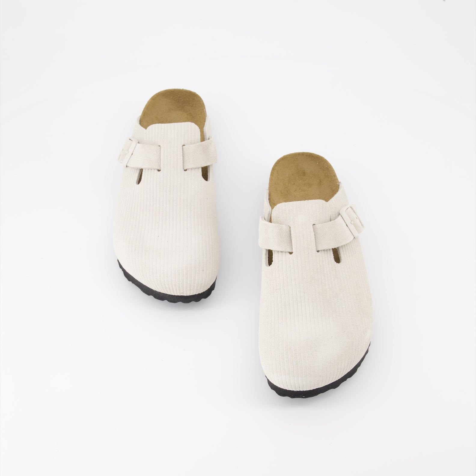 Chaussures ouvertes Mules Boston Birkenstock Beige Femme