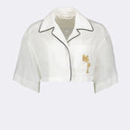Camisas Chemise en lin Palm Angels Branco Femme