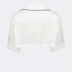 Camisas Chemise en lin Palm Angels Branco Femme