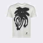 T-shirt T-shirt Spray Jimmy Palm Angels Bianco Homme