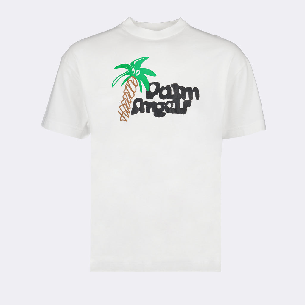 티셔츠 T-shirt Sktetchy Palm Angels 하얀색 Homme