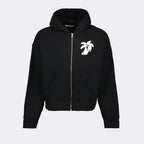 Sweatshirts Hunter zipped sweatshirt Palm Angels Black Man
