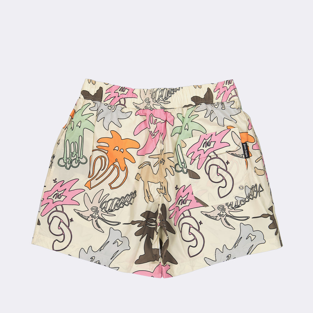 Moda de playa Short de bain Palmity Palm Angels Multicolor Homme