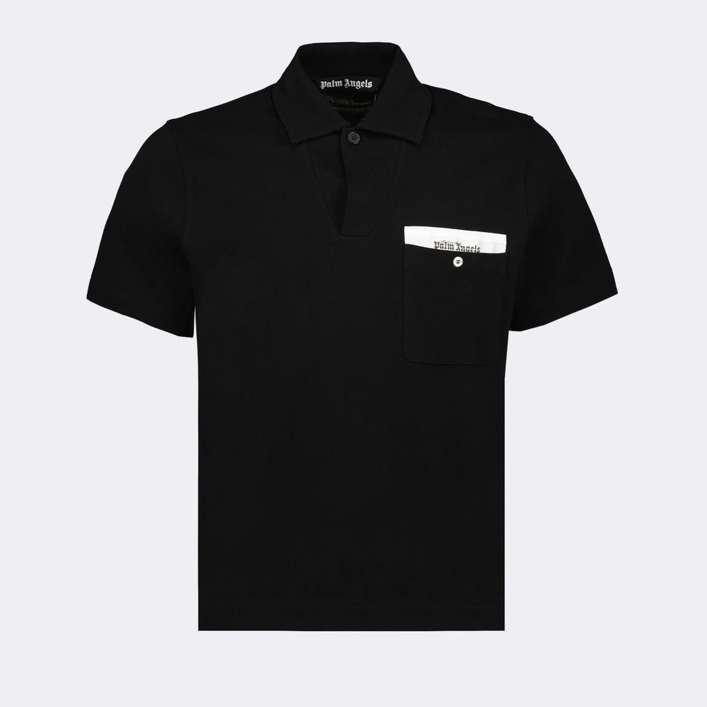 폴로 셔츠 Polo Sartorial Palm Angels 검은색 Homme