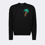 Maille Pull Sketchy Palm Angels Noir Homme