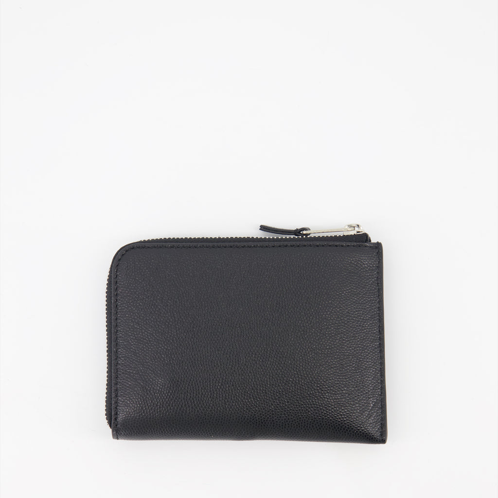 Kleine lederwaren Portemonnaie Sketchy Palm Angels Schwarz Homme