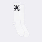 Roupa íntima e homewear Chaussettes PA Monogram Palm Angels Branco Homme