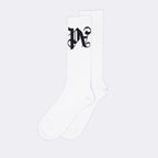 Roupa íntima e homewear Chaussettes PA Monogram Palm Angels Branco Homme