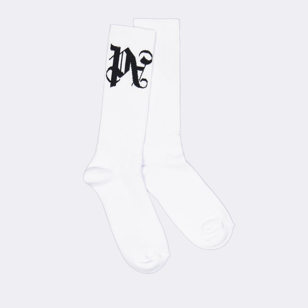 Roupa íntima e homewear Chaussettes PA Monogram Palm Angels Branco Homme
