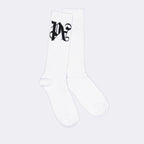 Roupa íntima e homewear Chaussettes PA Monogram Palm Angels Branco Homme