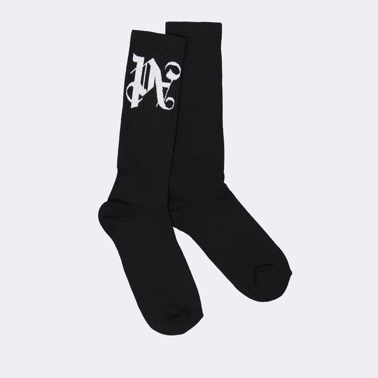 Ropa interior y homewear Chaussettes PA Monogram Palm Angels Negro Homme