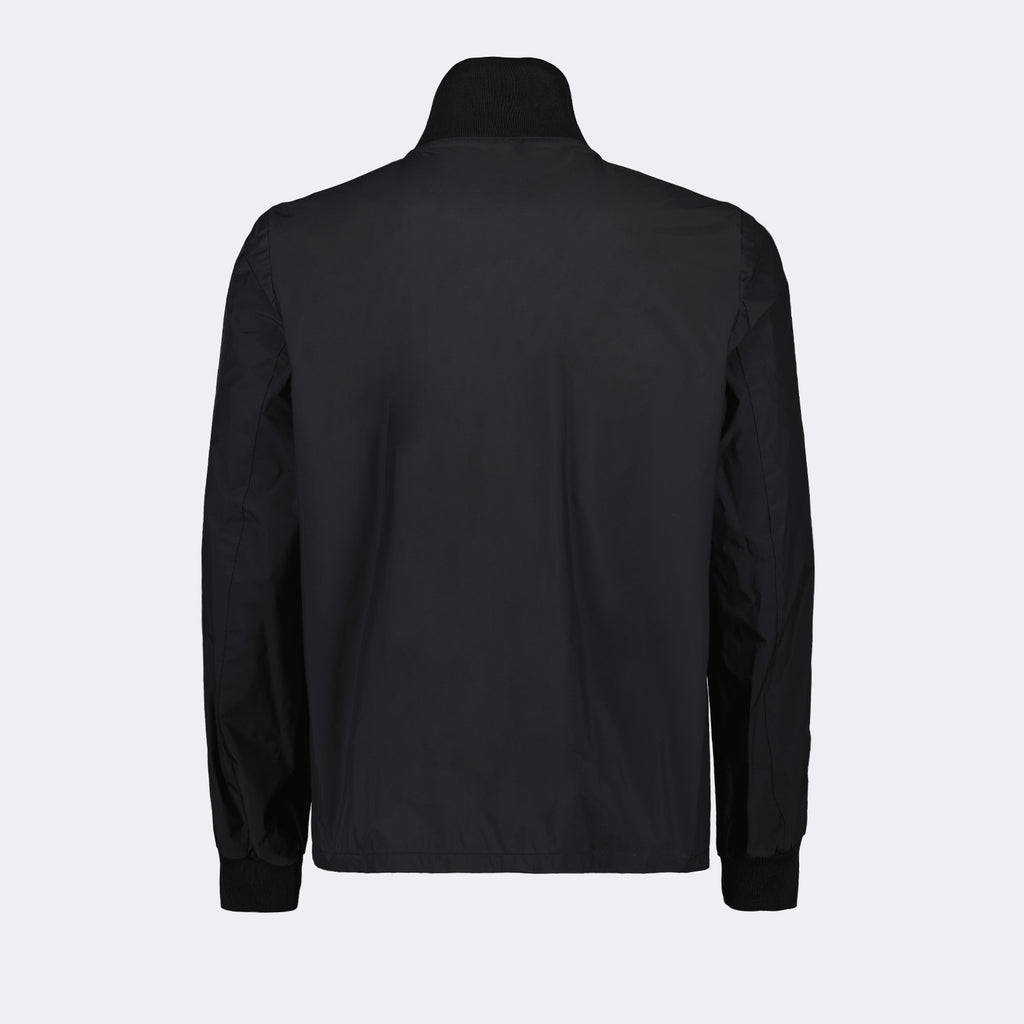 Jaquetas Coupe-vent à logo triangle Prada Preto Homme