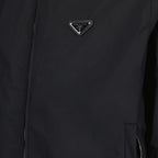 Jaquetas Coupe-vent à logo triangle Prada Preto Homme