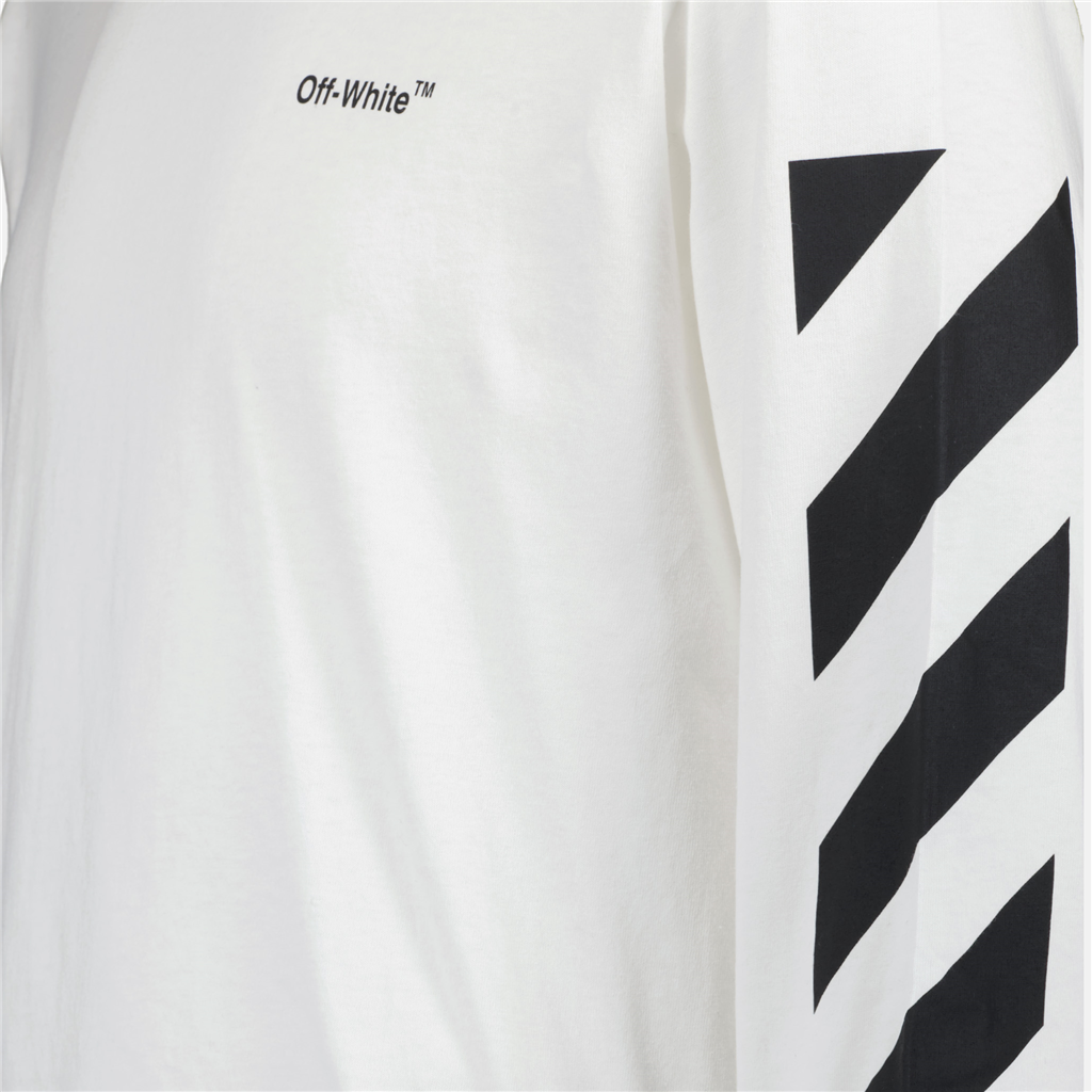 Camisetas OMAB064C99JER001 0110 white black Off-White Blanco Homme