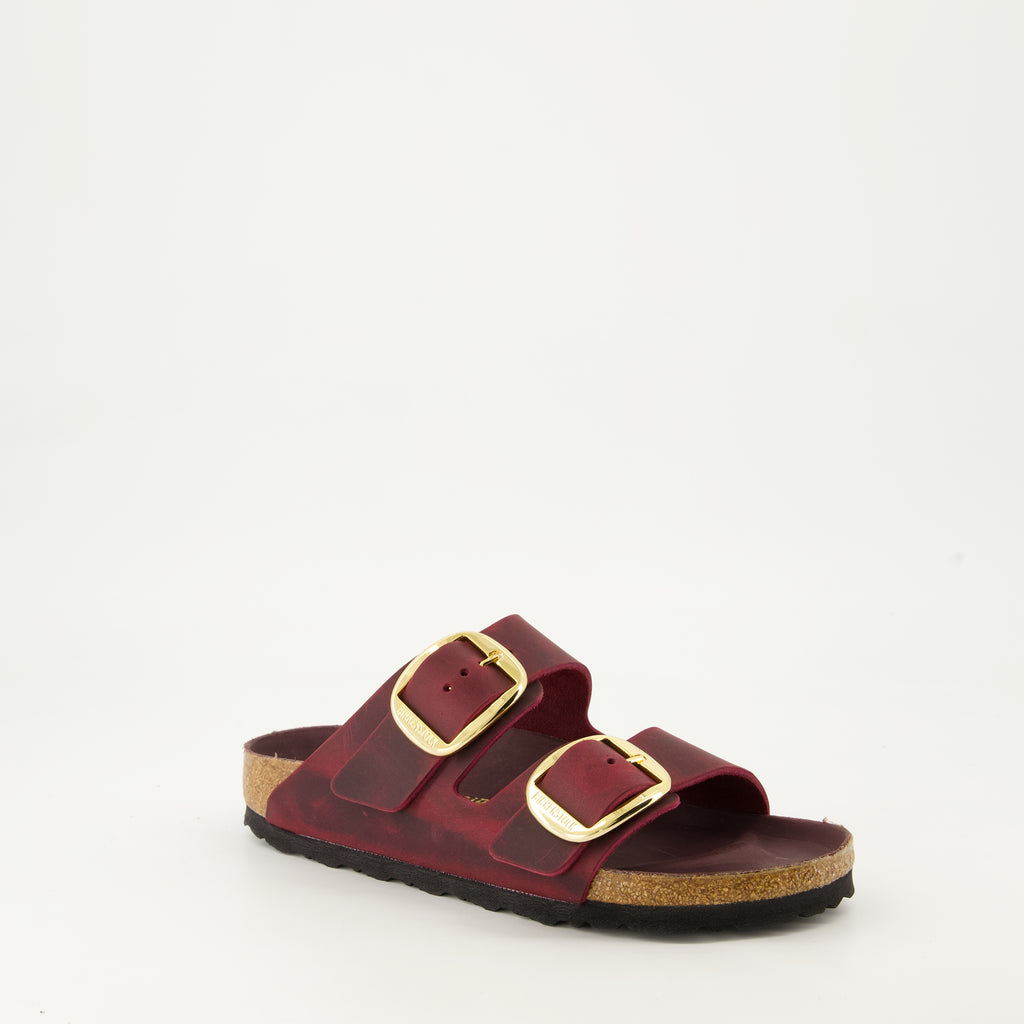 Zapatos abiertos Claquettes Arizona Birkenstock Burdeos Femme