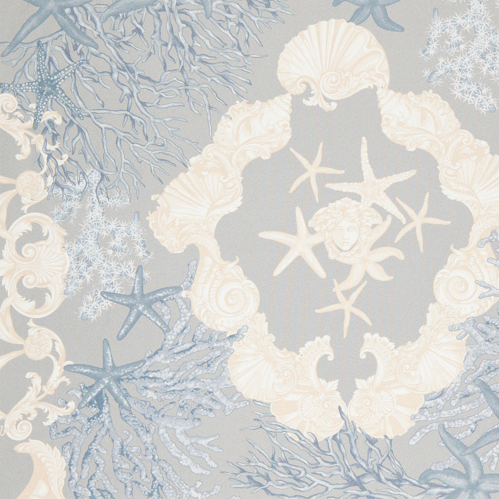 Écharpes, foulards et gants Foulard Barocco Sea Versace Bleu Femme