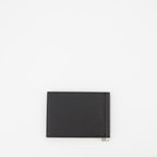 Piccola pelletteria Porte-cartes en cuir grainé Saint Laurent Nero Homme