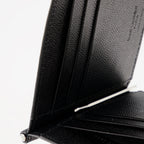 Piccola pelletteria Porte-cartes en cuir grainé Saint Laurent Nero Homme