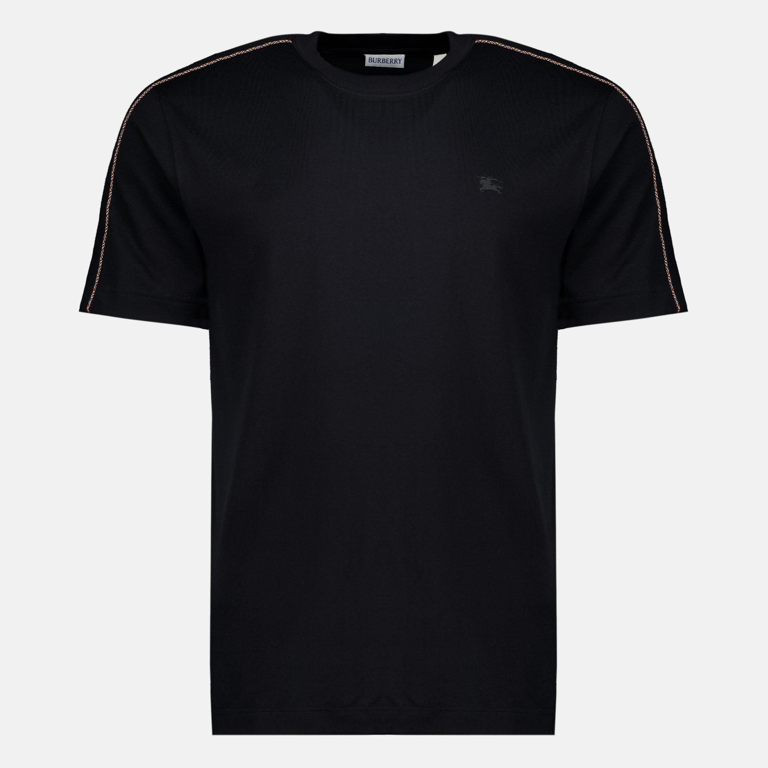 T-shirts T-shirt noir à liseré Burberry Noir Homme