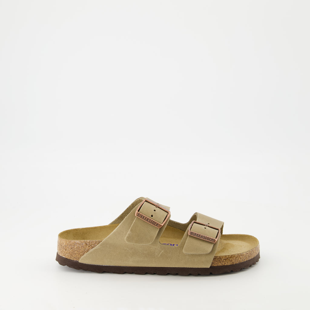 Chaussures ouvertes Arizona Sandals Birkenstock Beige Femme
