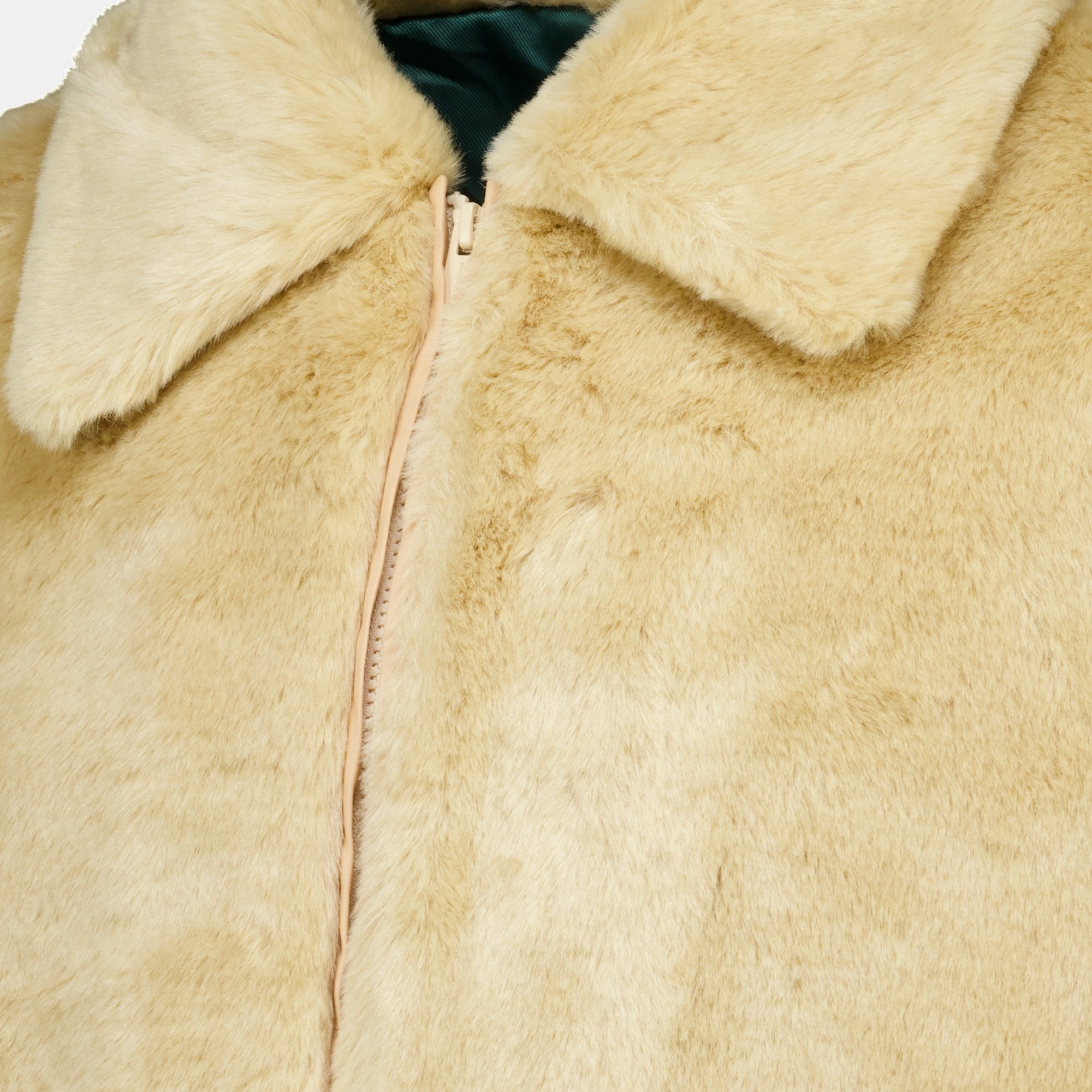 Vestes Faux-Fur-Jacke Slogan Drole De Monsieur Beige Homme