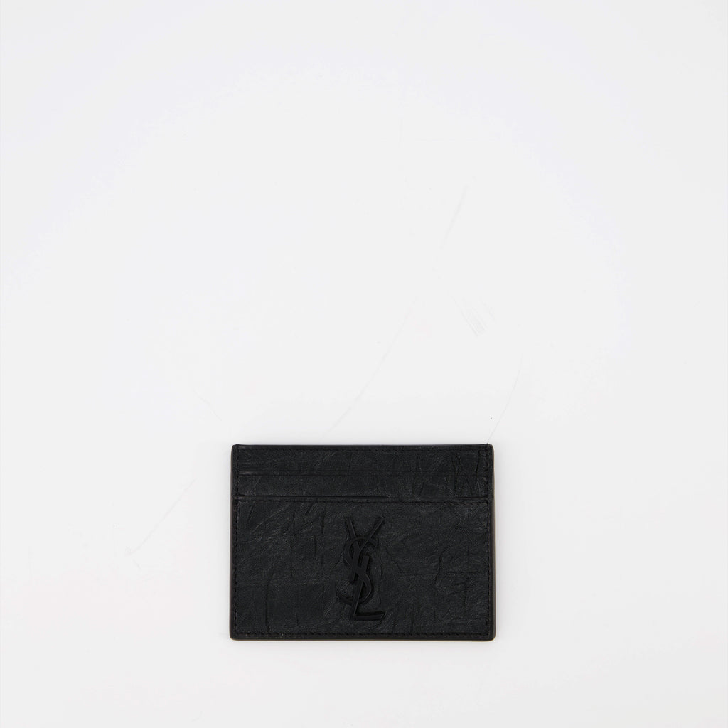 Petite maroquinerie Porte-cartes Cassandre Saint Laurent Noir Homme