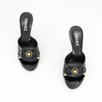 Chaussures ouvertes Mules à talon Bow Versace Noir Femme
