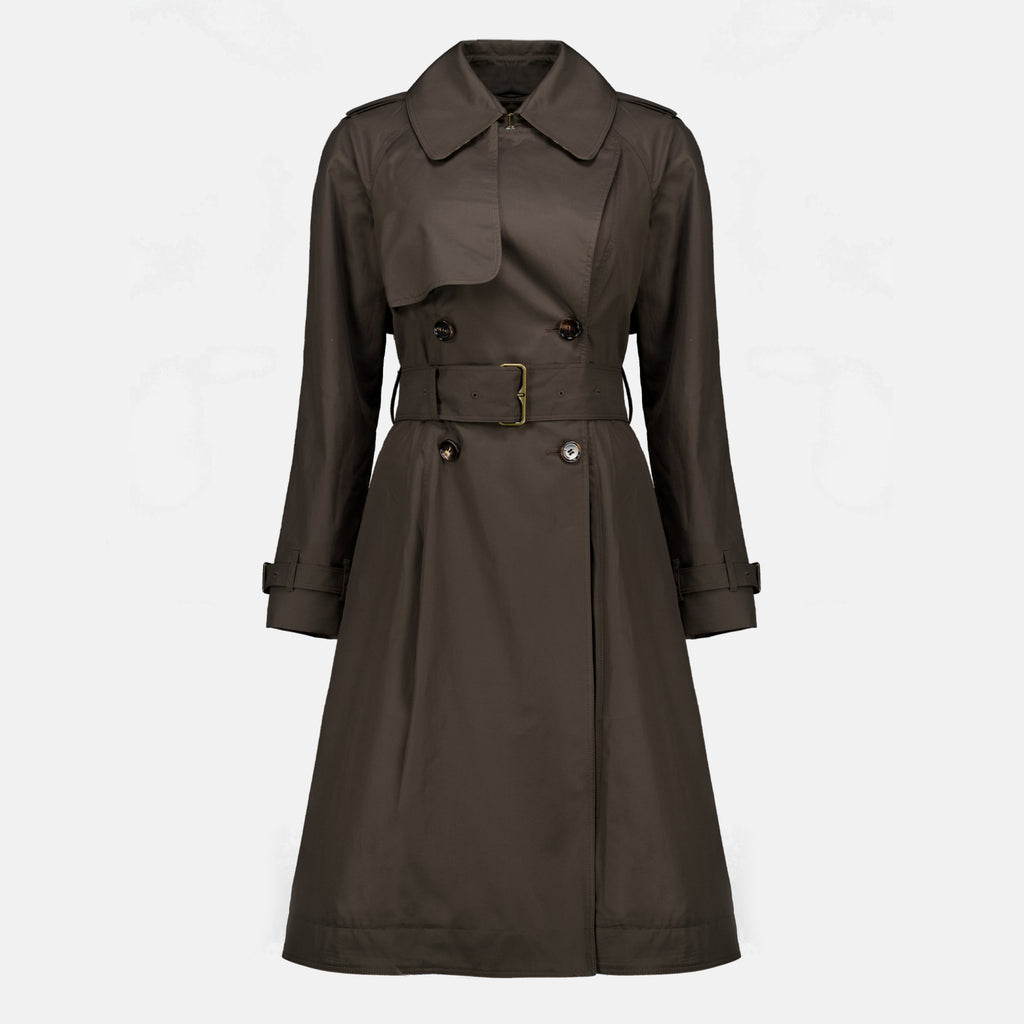 Manteaux Trench lungo Pembury in gabardine marrone Burberry Marron Femme
