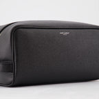 파우치 Trousse de toilette en cuir Saint Laurent 검은색 Homme