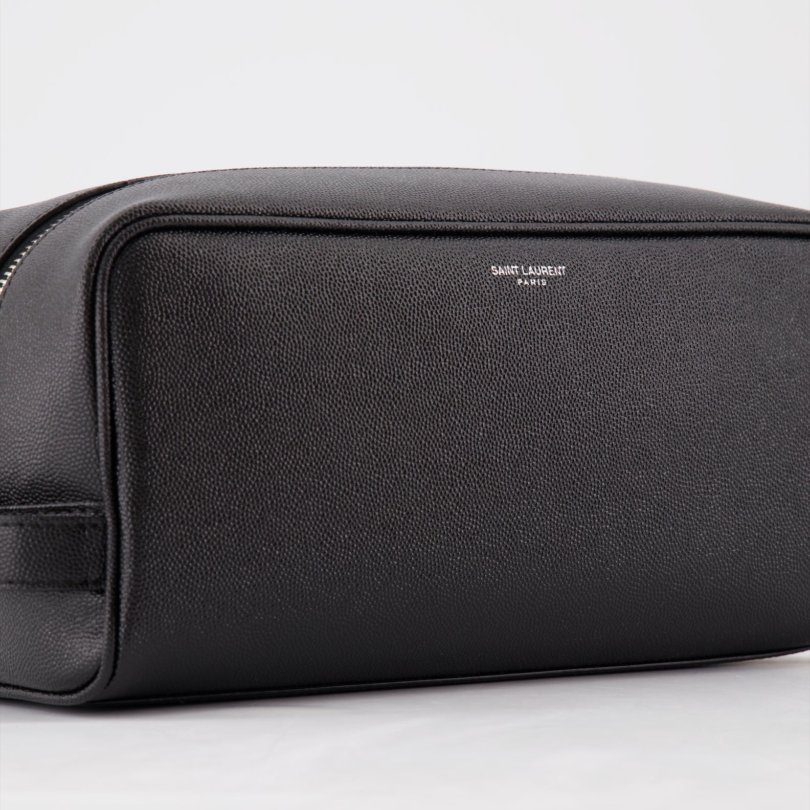 파우치 Trousse de toilette en cuir Saint Laurent 검은색 Homme