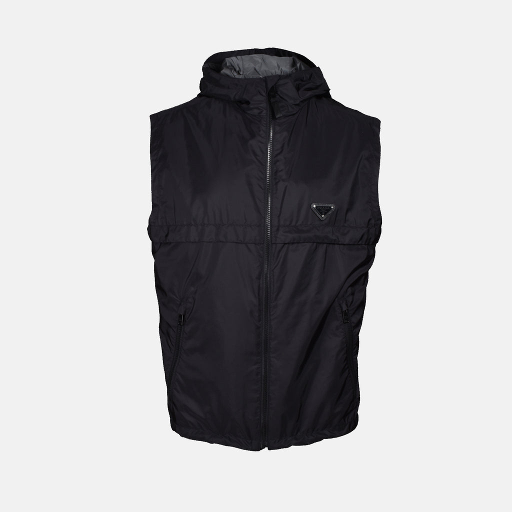 Giacche Veste en Re-Nylon Prada Nero Homme