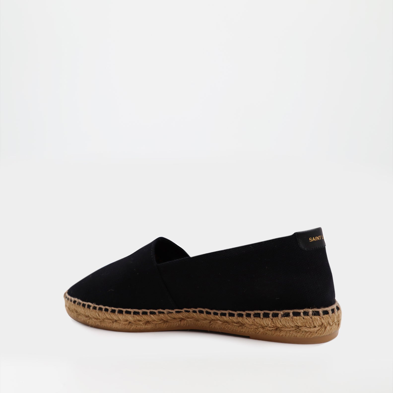 Espadrilles Espadrilles en coton brodées Saint Laurent Noir Homme