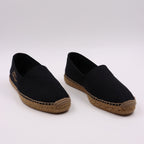 Espadrilles Espadrilles en coton brodées Saint Laurent Noir Homme