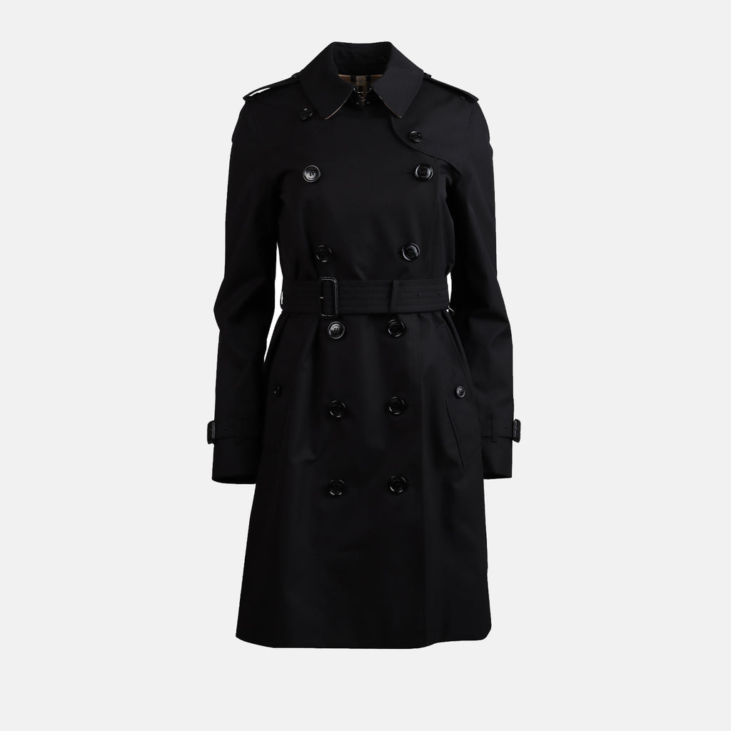 Casacos Trench-coat Kensington Burberry Preto Femme