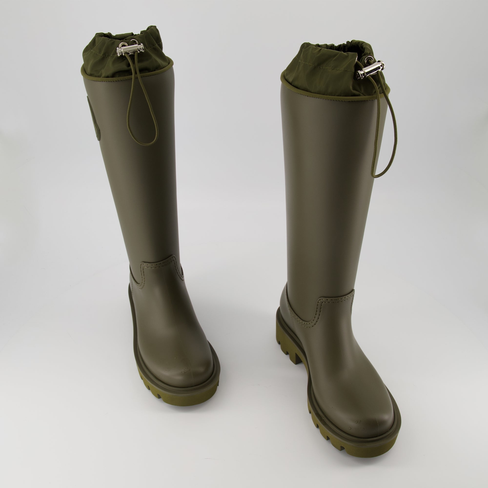 Bottes Bottes de pluie montantes Kickstream Moncler Vert Femme