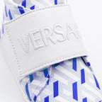 Chaussures Baskets Greca Versace Bleu Enfants