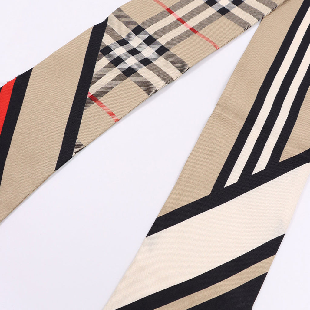 Écharpes, foulards et gants Bandeau en soie Burberry Beige Femme