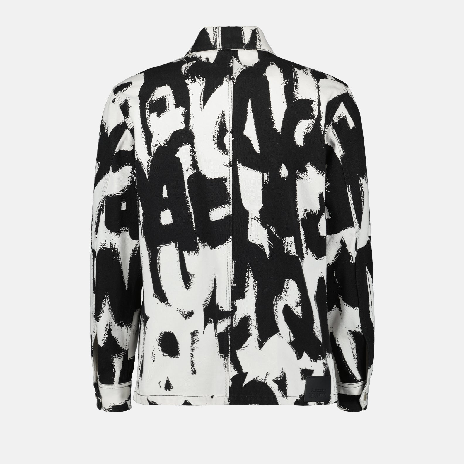 Jacken Veste en jean Graffiti Alexander McQueen Weiß Homme