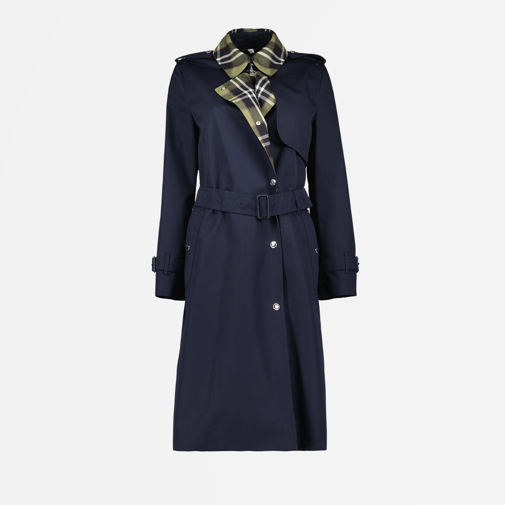 코트 Trench-coat bleu Burberry 파란색 Femme