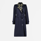 코트 Trench-coat bleu Burberry 파란색 Femme