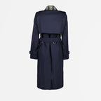 코트 Trench-coat bleu Burberry 파란색 Femme