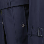 코트 Trench-coat bleu Burberry 파란색 Femme