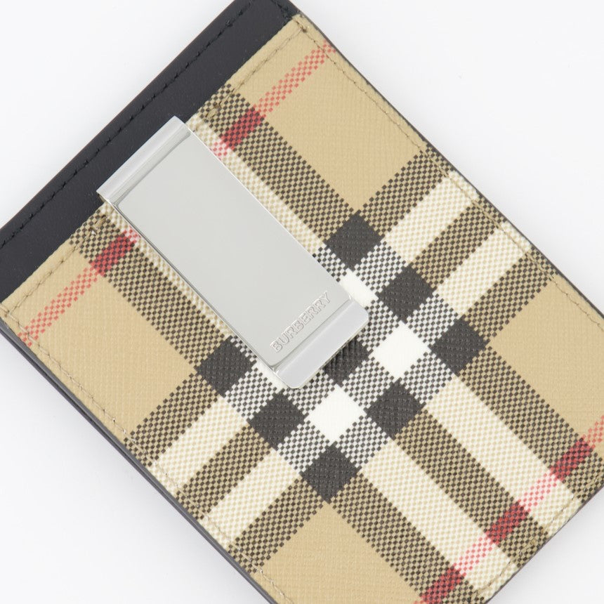 Petite maroquinerie Porte-cartes à carreaux Burberry Beige Homme