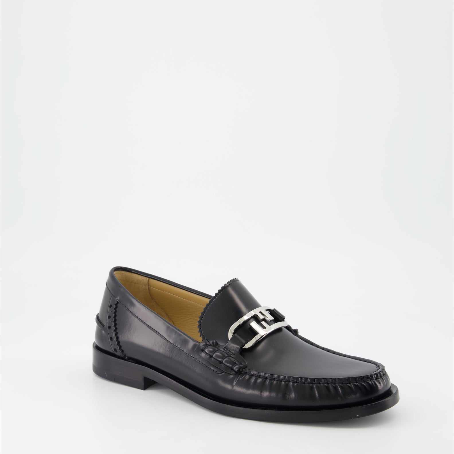 Mocassins Mocassins Fendi O'Lock Fendi Noir Homme
