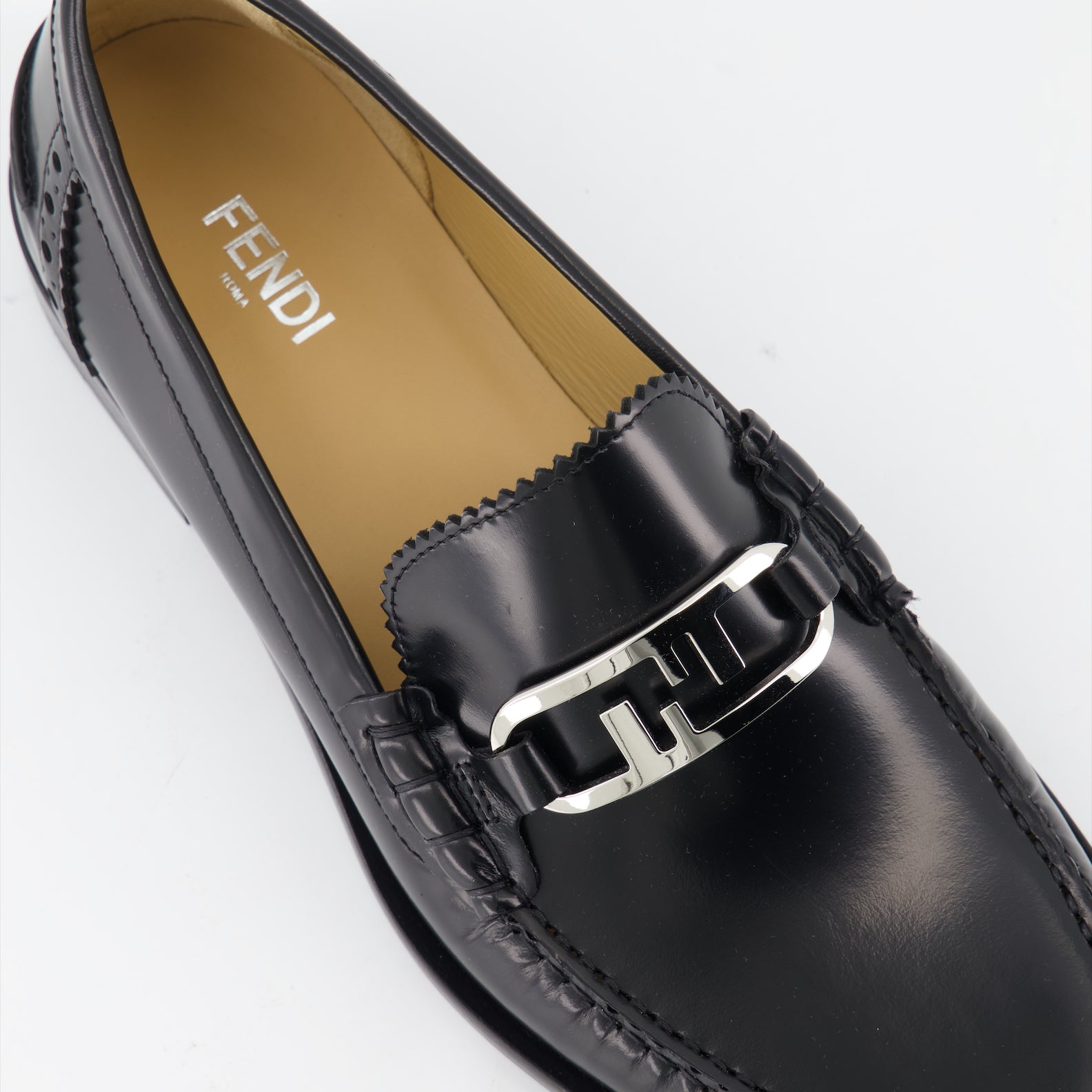 Mocassins Mocassins Fendi O'Lock Fendi Noir Homme