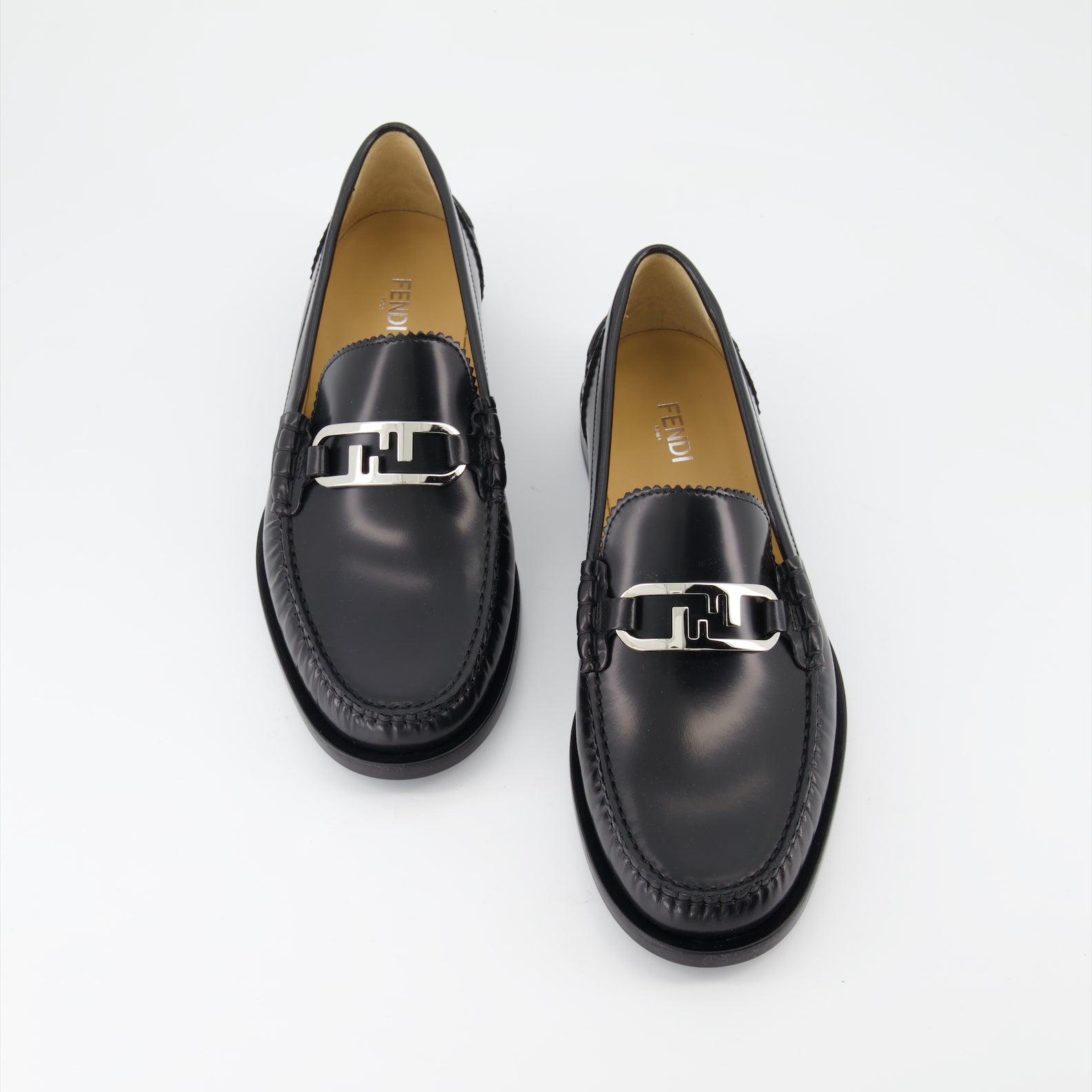 Mocassins Mocassins Fendi O'Lock Fendi Noir Homme