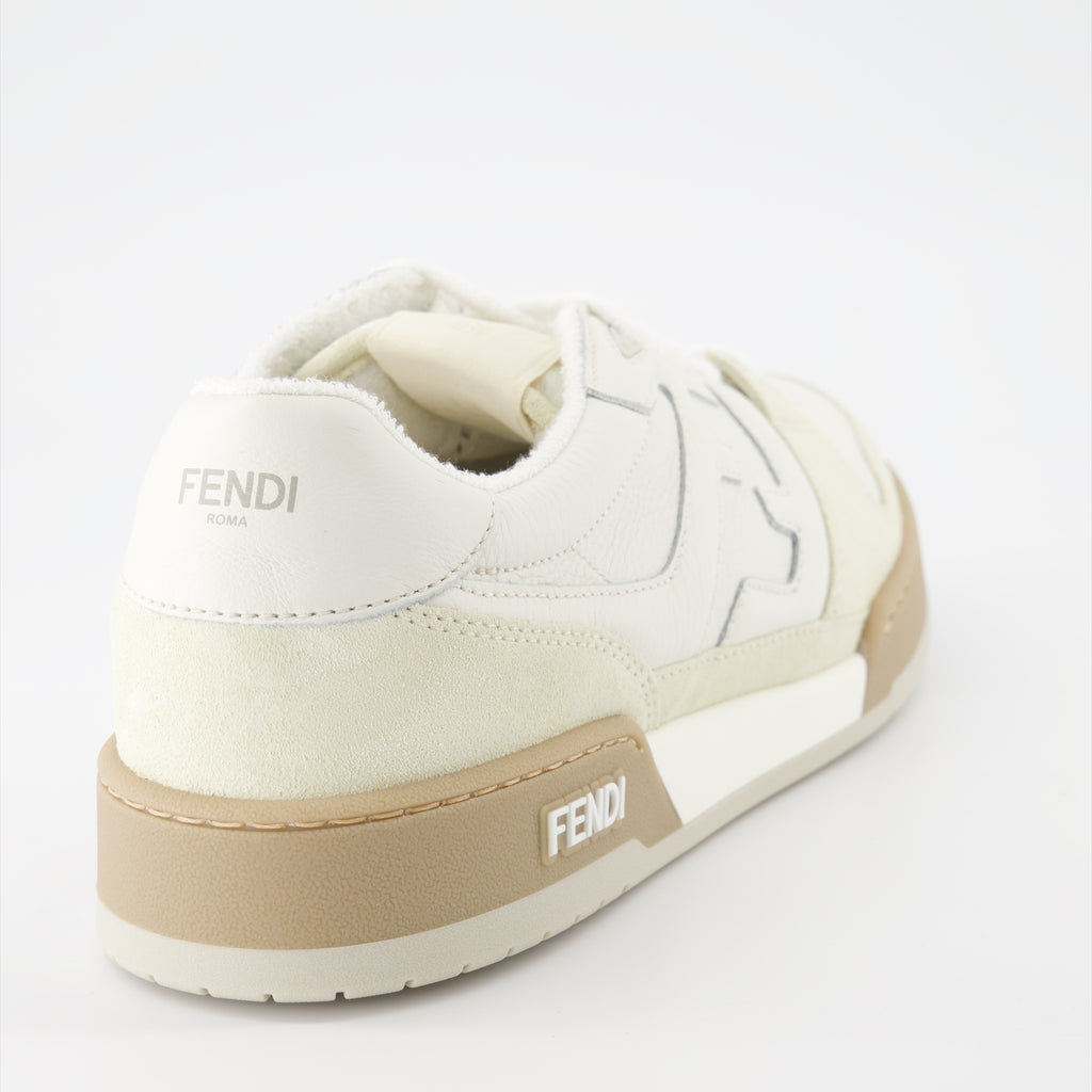 Baskets Baskets Fendi Match Fendi Beige Homme